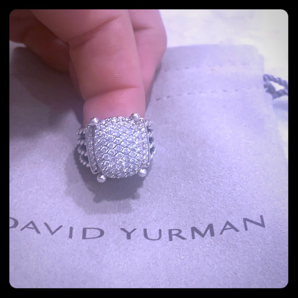 David Yurman Wheaton Ring Pave Diamond Size 7